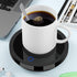 Apwche Cup Warmer for Coffee with Automatic Sensor Coffee Warmer for Desk auto Shut Off & on Coffee Cup Warmer for Tea, Water, Milk ,Black Without Cup