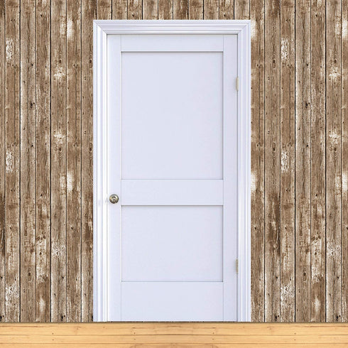 Beistle Western Barn Siding Backdrop for Farm Theme Birthday Party Supplies Wedding Photo Booth Props Barnyard Baby Shower Photography Background, Multicoloured