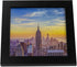 Frame Amo Black 7x7 Picture Frame, 1 inch Wide Border, Smooth Finish, Glass Front, for Wall or Table