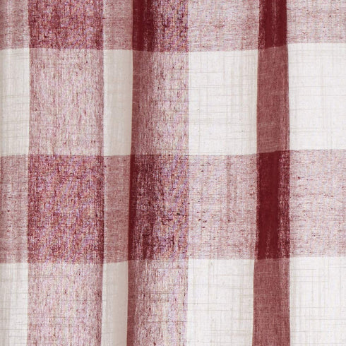 Lorraine Home Fashions 09570-V-00148 RED Courtyard Grommet Window Curtain Valance, Red, 53" X 18"