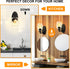 Bathroom Vanity Light Fixtures, Matte Black Industrial Farmhouse Wall Sconce with Seeded Glass Shade, Vintage Edison Wall Lamp Lighting for Living Room, Bedroom, Hallway, Stairs, Kitchen (No Bulb)