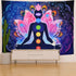 Maccyafst Seven Chakra Tapestry Yoga Meditation Wall Tapestry Colorful Mandala Tapestry Indian Hippie Chakra Tapestry Wall Hanging for Studio Room (H59.1"× W78.7")