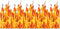 Beistle Plastic Flame Photo Backdrop Burning Fire Photography Background, 4' x 30', Yellow/Orange/Red