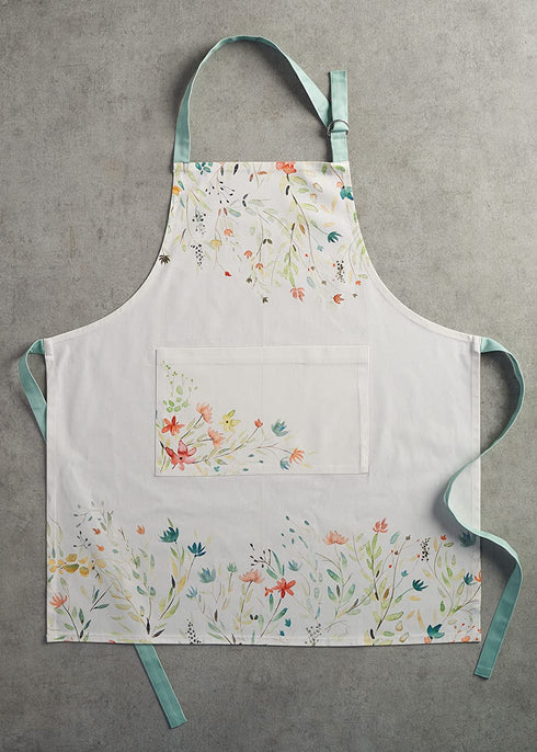 Maison d' Hermine 100% Cotton 1 Piece Kitchen Easter Apron with an Adjustable Neck with Long Ties for Women Men Spring/Summer