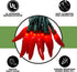 612 Vermont 35 Count Chili Pepper String Light, Indoor/Outdoor Use, Connect up to 13 Sets End to End, 11.8 Foot Lighted Length, 12.4 Foot Total Length (Red)