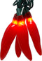 612 Vermont 35 Count Chili Pepper String Light, Indoor/Outdoor Use, Connect up to 13 Sets End to End, 11.8 Foot Lighted Length, 12.4 Foot Total Length (Red)