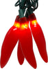 612 Vermont 35 Count Chili Pepper String Light, Indoor/Outdoor Use, Connect up to 13 Sets End to End, 11.8 Foot Lighted Length, 12.4 Foot Total Length (Red)