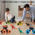 Dinosaur Toys for Kids 3-5, Monster Trucks Dino Toy for 3 Year Old Boys and Toddlers, 4 Pack Pull Back Toy Cars, Dinosaur Games with T-Rex, Birthday Gifts for Kids 3 4 5 and Up