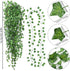 JPSOR 24pcs Fake Vines Fake Ivy Leaves Artificial Ivy, Ivy Garland Greenery Vines for Bedroom Decor Aesthetic Silk Ivy Vines for Room Wall Decor