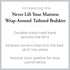 Levinsohn Bed Maker's Tailored Wrap-Around Bedskirt Never Lift Your Mattress Classic 14 Drop Length Pleated Styling, King, Black