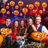 60 Pieces Halloween Balloons Pumpkin Balloons Halloween Balloons 12 Inch Latex Balloons Halloween Expression Balloon 4 Styles Orange Pumpkin Balloons for Halloween Birthday Party