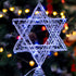 Impress Life Rattan Star of David Chanukah Christmas Tree Topper, with Warm White LED String, Wire Weaving, Battery Powered, 7'' Star Tree Topper for Diwali, Birthday, Wedding, Parties & Home