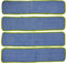 CleanAide Microfiber Wet Mop Pad Refill, 24 Inches, Green, Pack of 4