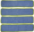 CleanAide Microfiber Wet Mop Pad Refill, 24 Inches, Green, Pack of 4