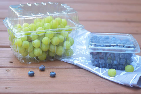 35 PACK - Plastic Berry Basket/Produce Containers - Pint Size