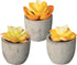 3 Piece Yellow Decor Artificial Succulent Plants in Grey Pots Realistic Greenery Mini Potted Faux Plant Arrangements for Home Decor Office Room Dorm Bathroom Restroom Kitchen Table Centerpieces
