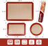 STATINT Non-Stick Silicone Baking Mat, Premium Food Safe - Pack of 4