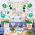 Safari Baby Shower Decorations for Boy - 60 PCS Jungle Baby Shower Decorations Baby Boy Baby Shower Decorations - Jungle Theme Baby Shower Decor - Greenery Baby Shower Decorations Neutral Oh Baby