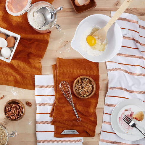 KitchenAid Albany Kitchen Towel Set, Honey