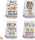 Hexagram Dog Kitchen Towels Decorative Set-Dog Lover Gifts for Women-Dog Lover Owners Mom Gifts-Housewarming Gift-Dog Hand Towels for Kitchen Set of 4-Cute Dish Towel-Tea Towel, Dog Kitchen Decor