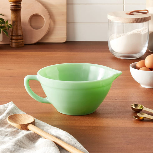 Jadeite Glass Collection„¢ 1.25 Quart Mixing Bowl w/ Handle