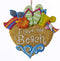 Kurt Adler I Love The Beach Sandals Sunglasses Shells Christmas Ornament