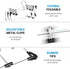 ZOBER Space Saving 5 Tier Metal Skirt Hanger with Clips (3pk) Hang 5-on-1, Gain 70% More Space,Rubber Coated Hanger Clips,360 Swivel Hook,Adjustable Clips Pants Hanger,Hang Slack,Trouser,Jeans,Towels