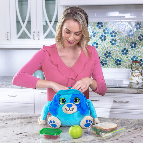 Lunch Pets Insulated Kids Lunch Box As Seen on TV Plush Animal and Lunch Box Combination - HungryPup