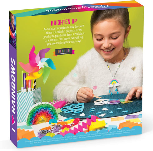 Craft-tastic I Love Rainbows Craft Kit for Kids Everything Included for 6 Fun DIY Colorful Art & Crafts Projects