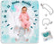 Baby Monthly Milestone Blanket - Special Design Elephant Frames, Soft Unisex Blankets with Growth Chart Ruler, Best for Baby Shower, Registry, Newborn Gifts, Baby Girl Gifts, Baby Boy Gifts