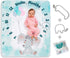 Baby Monthly Milestone Blanket - Special Design Elephant Frames, Soft Unisex Blankets with Growth Chart Ruler, Best for Baby Shower, Registry, Newborn Gifts, Baby Girl Gifts, Baby Boy Gifts
