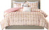 Intelligent Design Raina 5 Piece Metallic Printed Duvet Cover Set, Full/Queen, Blush/Gold