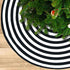 AHOOCUSTOM Black and White Christmas Tree Skirt, Rustic Farmhouse Christmas Decorations Ornaments, 36 Inch Tree Skirt Mat Decor for Merry Xmas Holiday