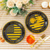 Crisky 40th Birthday Plates Black and Gold Dessert, Buffet, Cake, Lunch, Dinner Plates for 40th Birthday Decorations Party Supplies, Making Great Since 1982. 50 Count, 9" Plate