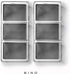 BINO | 3-Section Plastic Drawer Organizer Bin, Grey - 2 Pack | THE ARTISAN+ | Multi-Purpose | Soft-Grip Lining and Non-Slip Rubber Feet | Durable | BPA-Free | Desk Drawer Organizer | Vanity Organizer