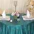 PartyDelight 72" Round Teal Sequin Tablecloth for Wedding, Dessert, Party, Banquet.