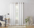 No. 918 Montego Casual Textured Grommet Curtain Panel, 48" x 84", White