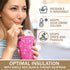 Spoton Iced Coffee Sleeve €œ 3 Pack with Pouch Reusable Ice Java Sock for Cold Drink Cups Neoprene Insulated Cup Sleeves Compatible Starbucks, McDonalds and Dunkin Donuts (Color Paws), SLVB3SML
