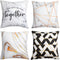 Throw Pillow Covers 18" x 18" Set of 4, Modern Square Cushion Covers Decorative Pillow Covers for Couch Sofa Bedroom Living Room