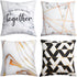 Throw Pillow Covers 18" x 18" Set of 4, Modern Square Cushion Covers Decorative Pillow Covers for Couch Sofa Bedroom Living Room