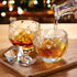Crystal Whiskey Glasses Set of 4, 10 oz Rocks Glasses Lowball Scotch Glasses Bourbon Glasses Unique Old Fashioned Glasses with Gift Box