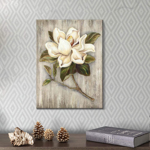 UTOP-art Flower Canvas Print Wall Art: Blossom Floral Picture Artwork on Canvas for Kitchen Dining Room Bedroom Bathroom Decor