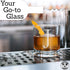 Etched Monogram 10.25oz Rocks Old Fashioned Lowball Glass for Whiskey Scotch Bourbon (Letter J)