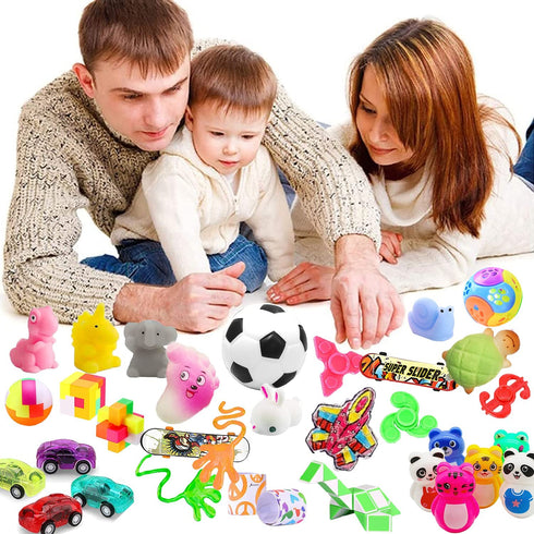 49 Pack Assortment Toys Party Favors for Kids 4-8-12,Birthday Party Gifts,Carnival Prizes,Christmas Stocking Stuffers,Treasure Box Chest,Classroom Rewards,Bulk Pinata Goodie Bag Fillers for Girls