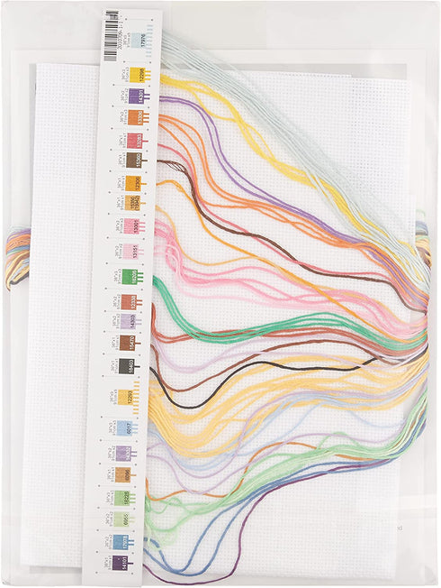 Dimensions Counted Cross Stitch Kit, Twinkle Twinkle Baby Birth Record Personalized, 14 Count White Aida, 14'' W x 10'' H