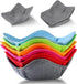 8 Pieces Bowl Huggers 2 Sizes Microwave Safe Bowl Huggers Color Bowl Holder Polyester Hot Bowl Holder Protect Your Hands for Hot and Cold Bowls