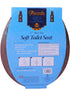 Achim Home Furnishings Chocolate TOVYSTCH04 17-Inch Fantasia Standard Toilet Seat, Soft
