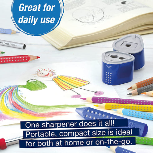 Faber-Castell Grip Trio Sharpener Arts and Crafts, Multi