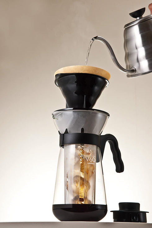 Hario V60"Fretta" Hot and Iced Coffee Maker, 700ml, Black