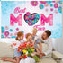 XtraLarge, Best Mom Ever Mothers Day Banners - 72x44 Inch | Mothers Day Decorations for Party | Happy Mothers Day Banner Backdrop | Happy Mothers Day Banner for Mothers Day Centerpiece Decorations